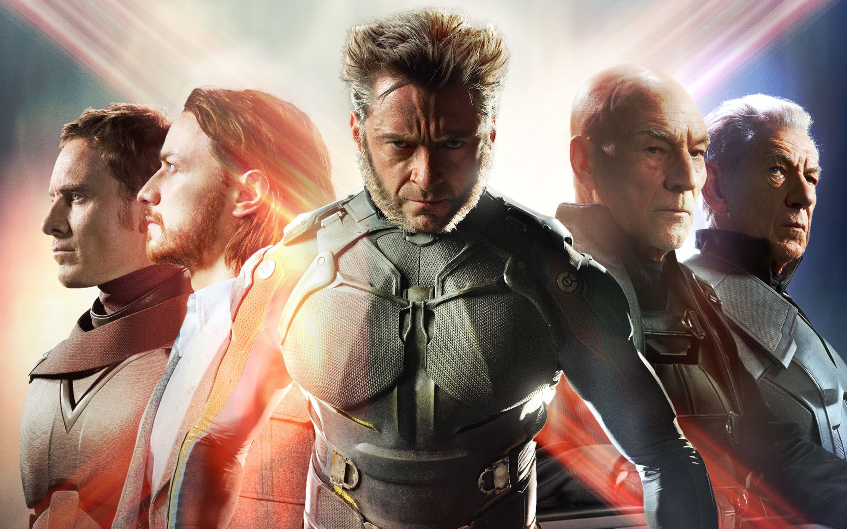 2880x1800 Hugh Jackman, Ian McKellen, James McAvoy, Magneto (Marvel Comics), Michael Fassbender, Patrick Stewar, Professor X, Wolverine, James McAvoy wallpaper for computer