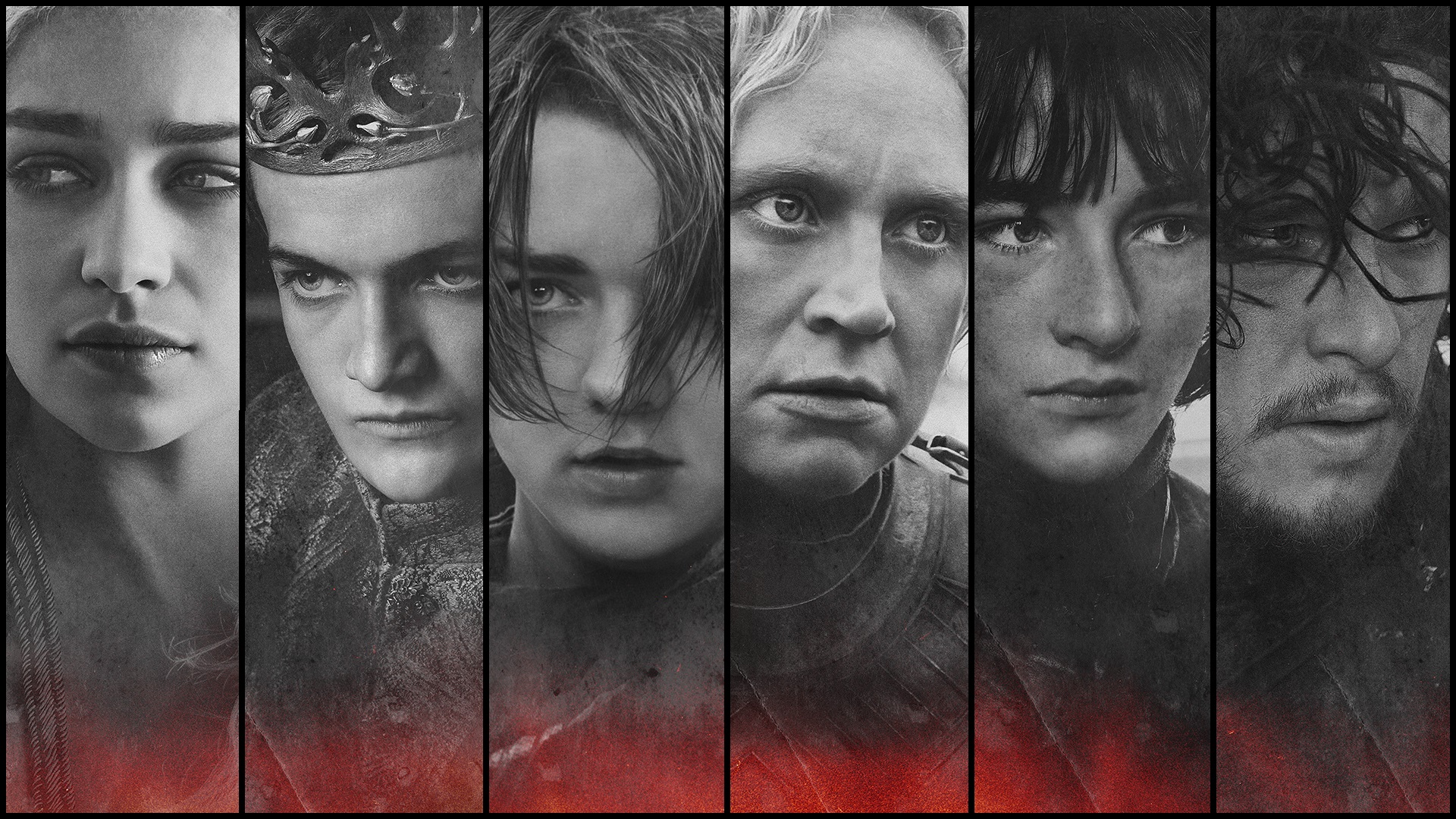 1920x1080 Arya Stark, Bran Stark, Brienne Of Tarth, Daenerys Targaryen, Emilia Clarke, Gwendoline Christie, Isaac Hempstead-Wright, Jack Gleeson, Joffrey Baratheon, Jon Snow, Kit Harington, Maisie Williams, Kit Harington desktop wallpaper