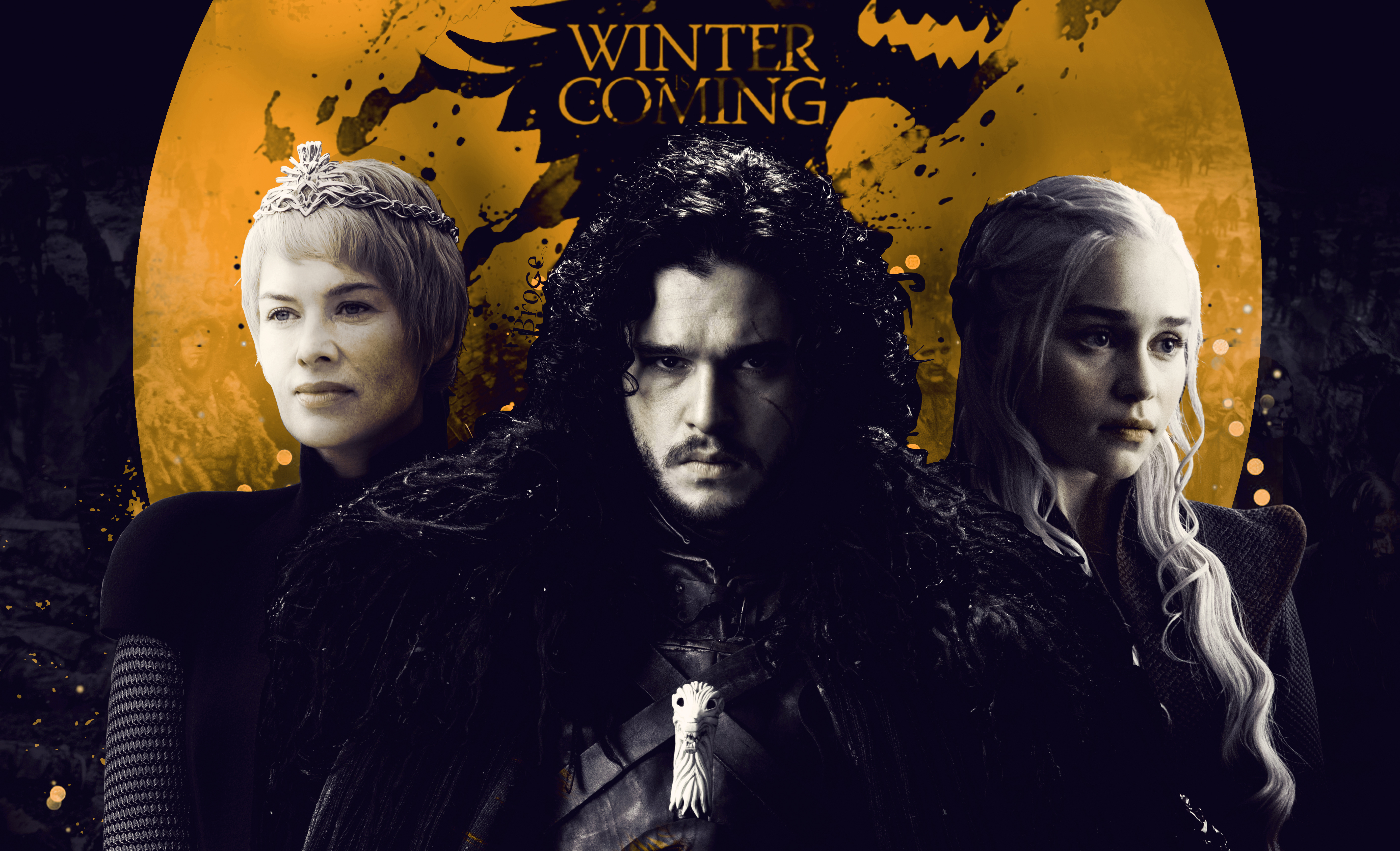 5547x3370 Cersei Lannister, Daenerys Targaryen, Emilia Clarke, Jon Snow, Kit Harington, Lena Headey, Kit Harington background