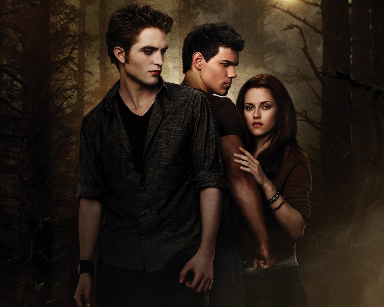 1280x1024 Bella Swan, Edward Cullen, Jacob Black, Kristen Stewart, Robert Pattinson, Taylor Lautner, Robert Pattinson wallpaper