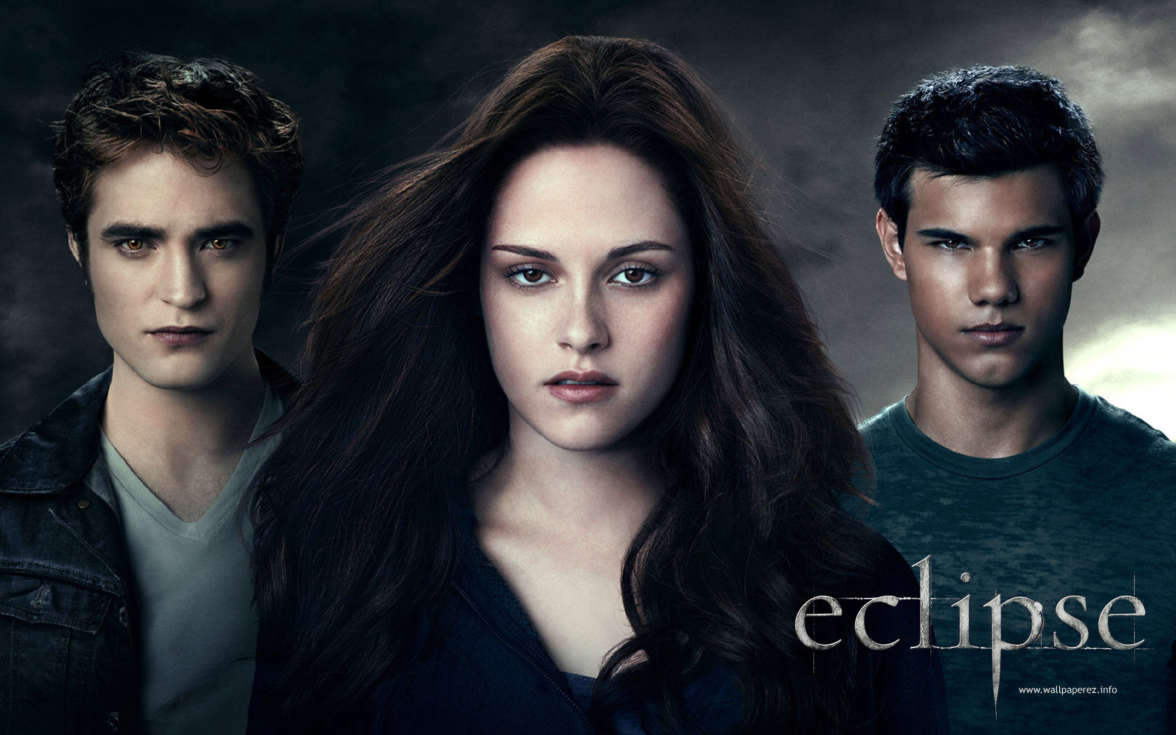 1680x1050 Bella Swan, Edward Cullen, Jacob Black, Kristen Stewart, Robert Pattinson, Taylor Lautner, Robert Pattinson desktop background