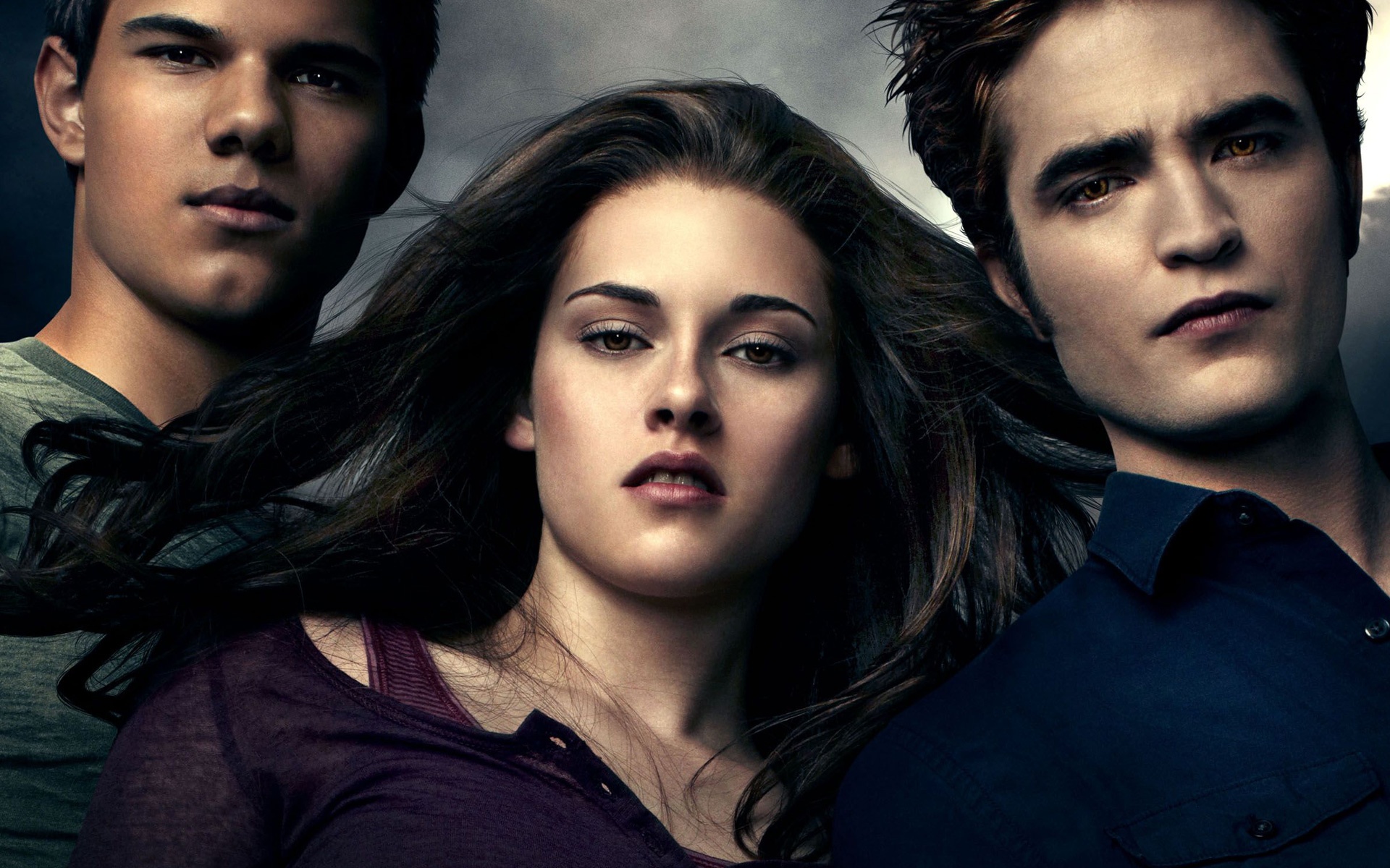 1920x1200 Bella Swan, Edward Cullen, Jacob Black, Kristen Stewart, Robert Pattinson, Taylor Lautner, Robert Pattinson computer background
