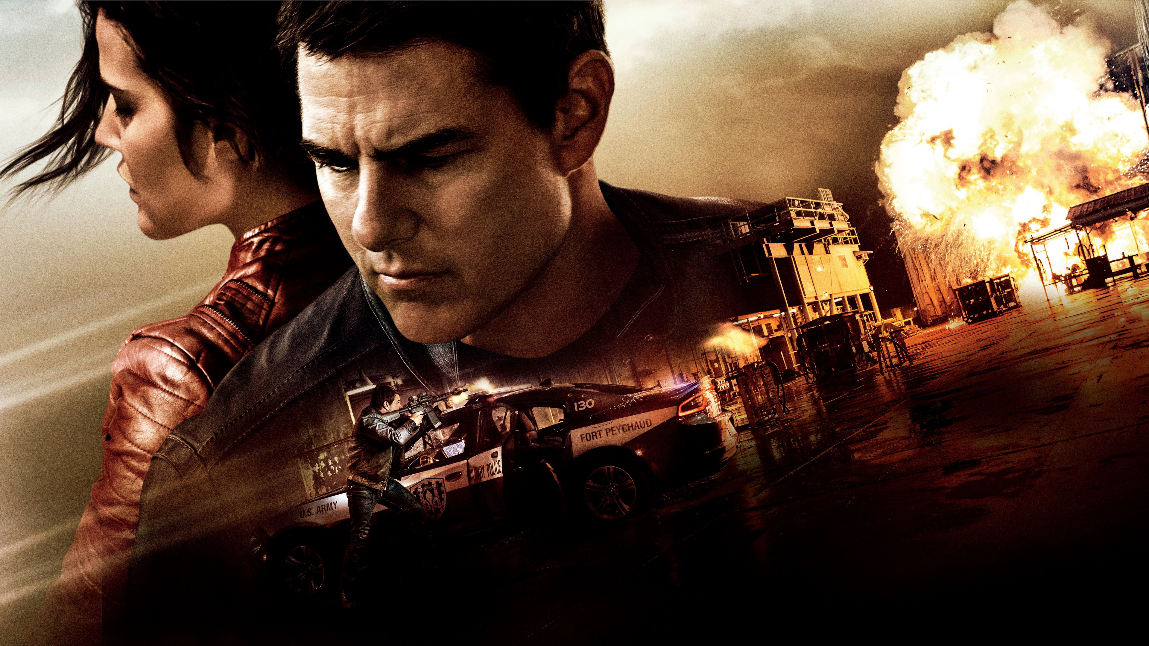 3840x2160 Cobie Smulders, Jack Reacher, Jack Reacher: Never Go Back, Tom Cruise, Tom Cruise wallpaper for computer