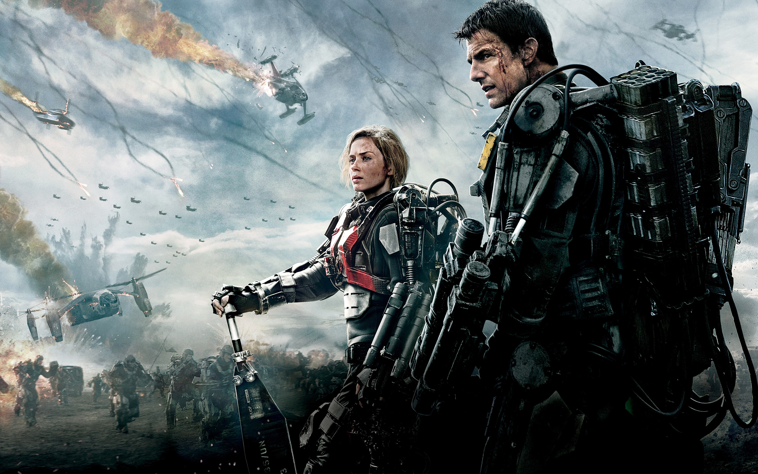 2880x1800 Edge Of Tomorrow, Emily Blunt, Tom Cruise, Tom Cruise background