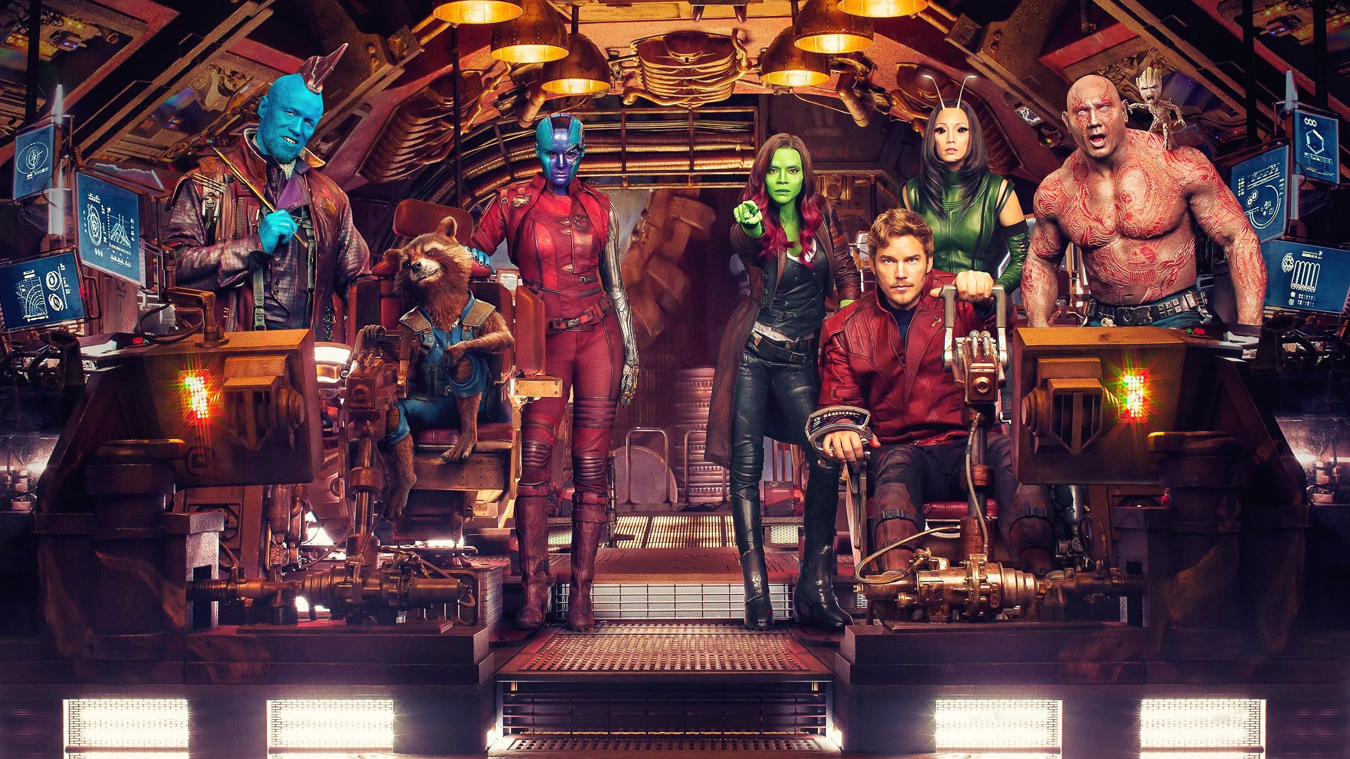 2700x1519 Baby Groot, Bradley Cooper, Chris Pratt, Dave Bautista, Drax The Destroyer, Gamora, Groot, Karen Gillan, Mantis (Marvel Comics), Michael Rooker, Nebula (Marvel Comics), Peter Quill, Pom Klementieff, Rocket Raccoon, Star Lord, Vin Diesel, Yondu Udonta, Zoe Saldana, Bradley Cooper background