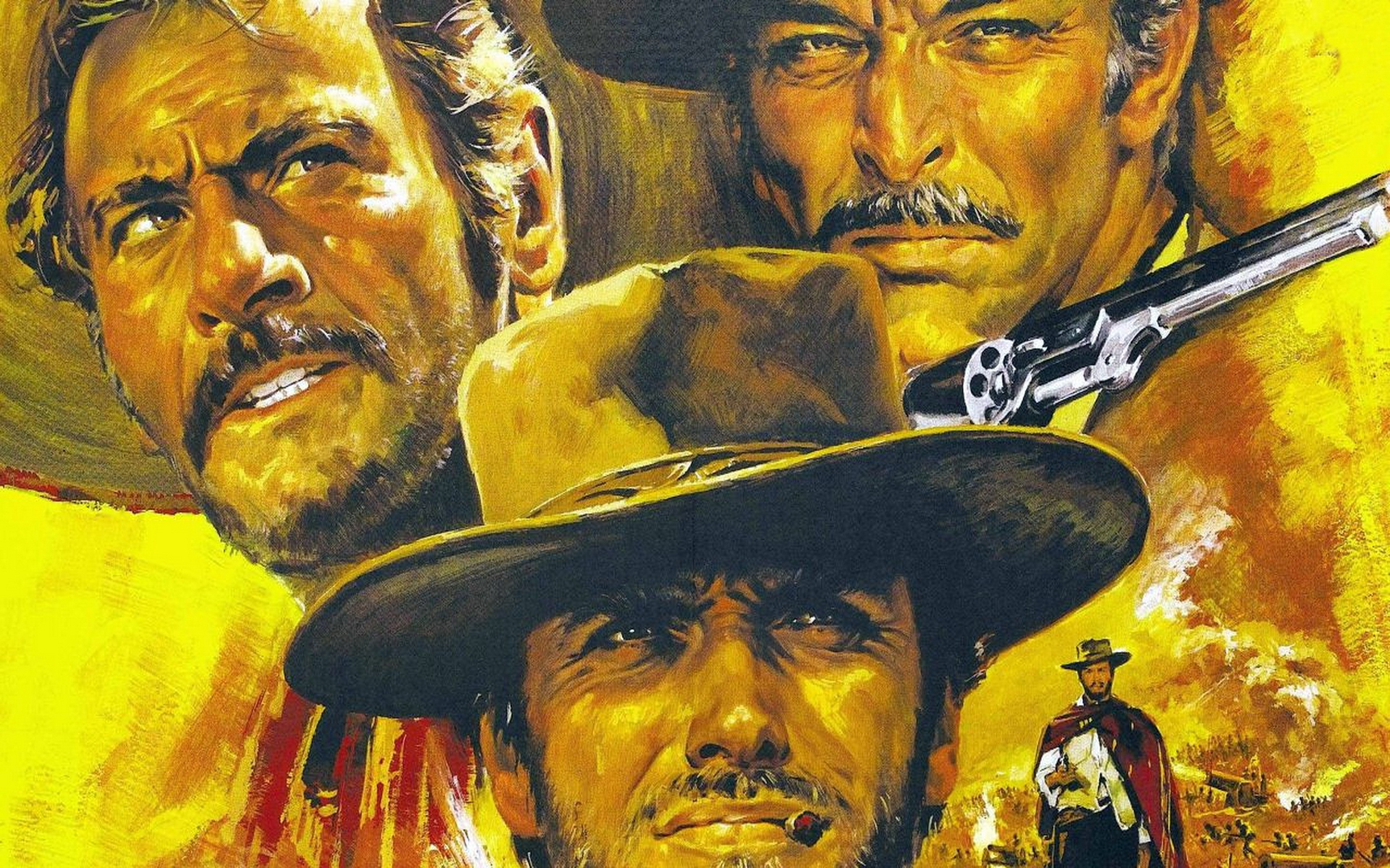 1920x1200 Clint Eastwood, Eli Wallach, Lee Van Cleef, Sentenza, The Good the Bad and the Ugly, Tuco, Western, Clint Eastwood computer background
