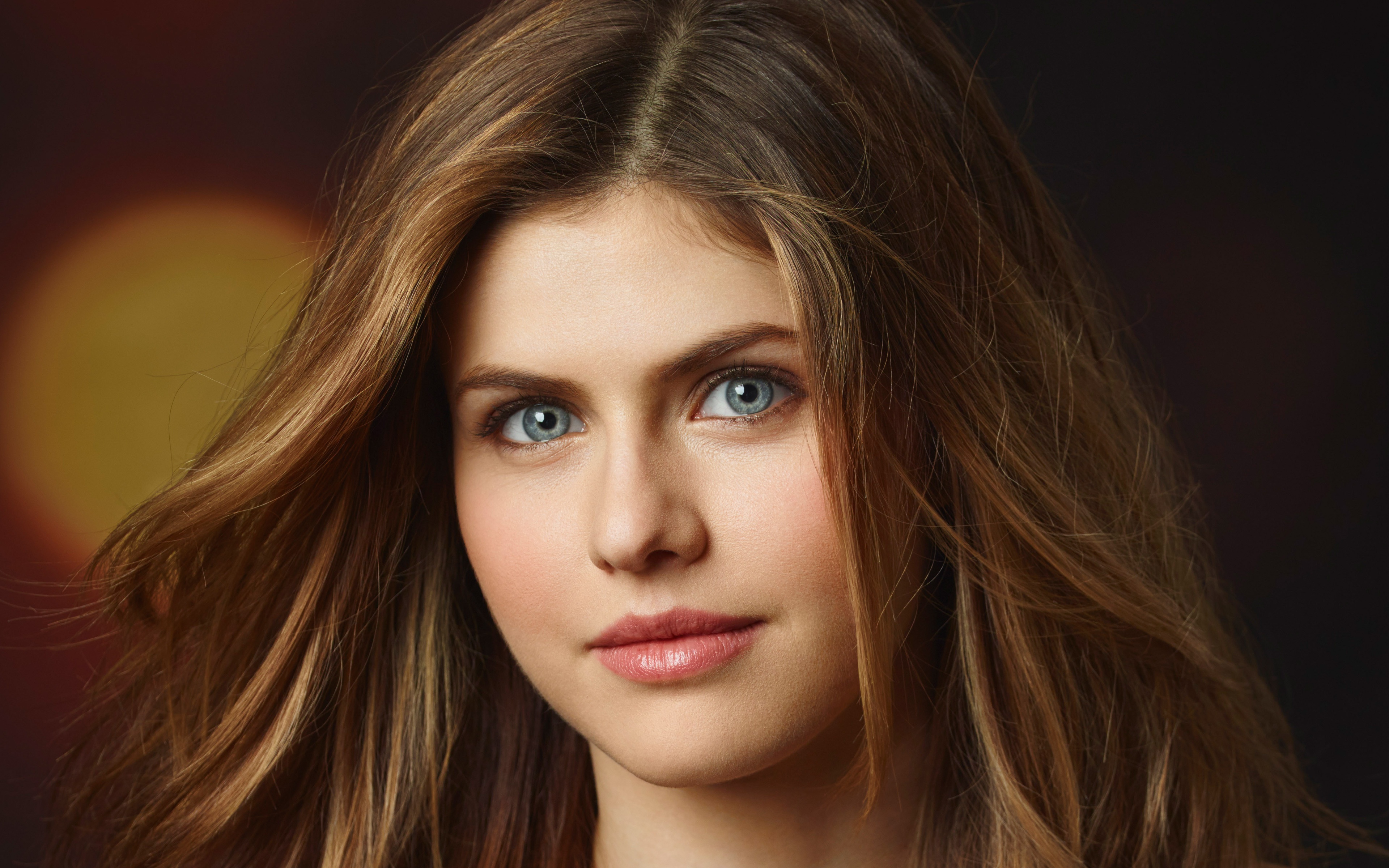 3840x2400 Actress, Alexandra Daddario, American, Blue Eyes, Brunette, Face, Alexandra Daddario computer background